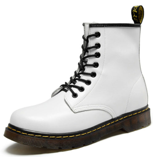 Two-Layer Cowhide Martin Boots Short Couple Leather Boots