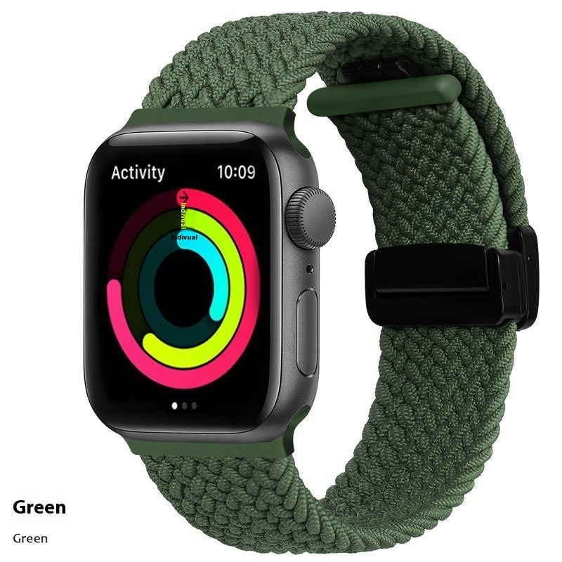 Knitted Nylon Watch Strap And Wristband For Sports