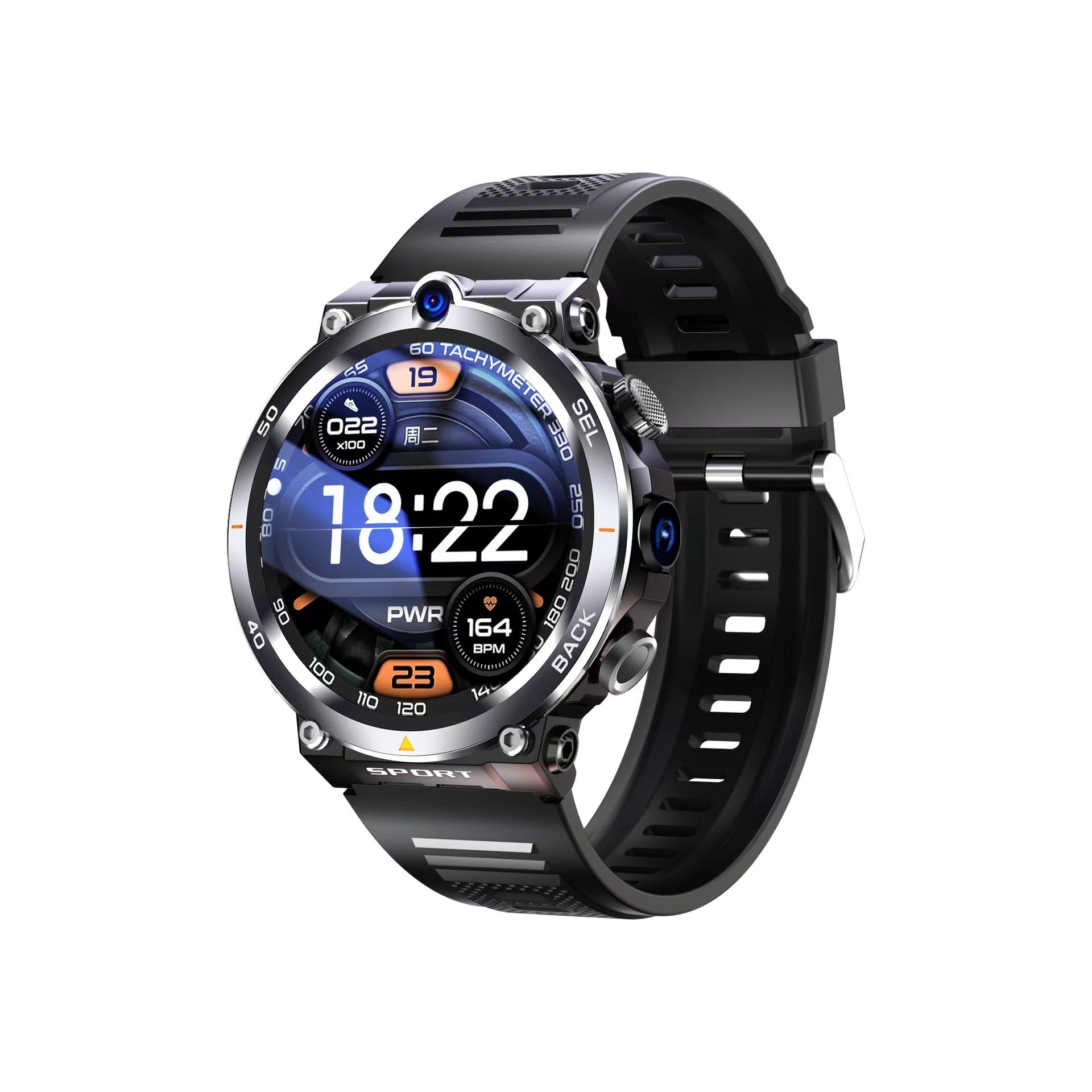 H10 Multi-function Dual Camera Sports Smart Phone Watch