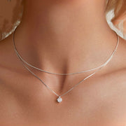 All-matching New Shining Double-layer Necklace S925 Sterling Silver Personality