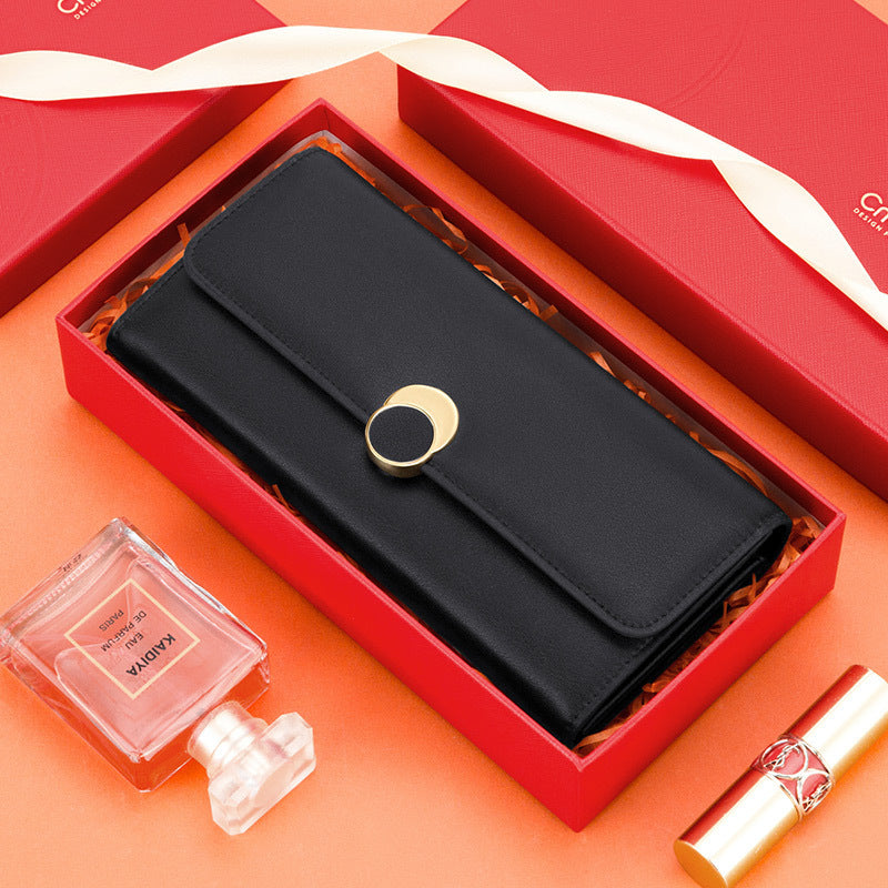 Women's Wallet Long Genuine Leather Large Capacity