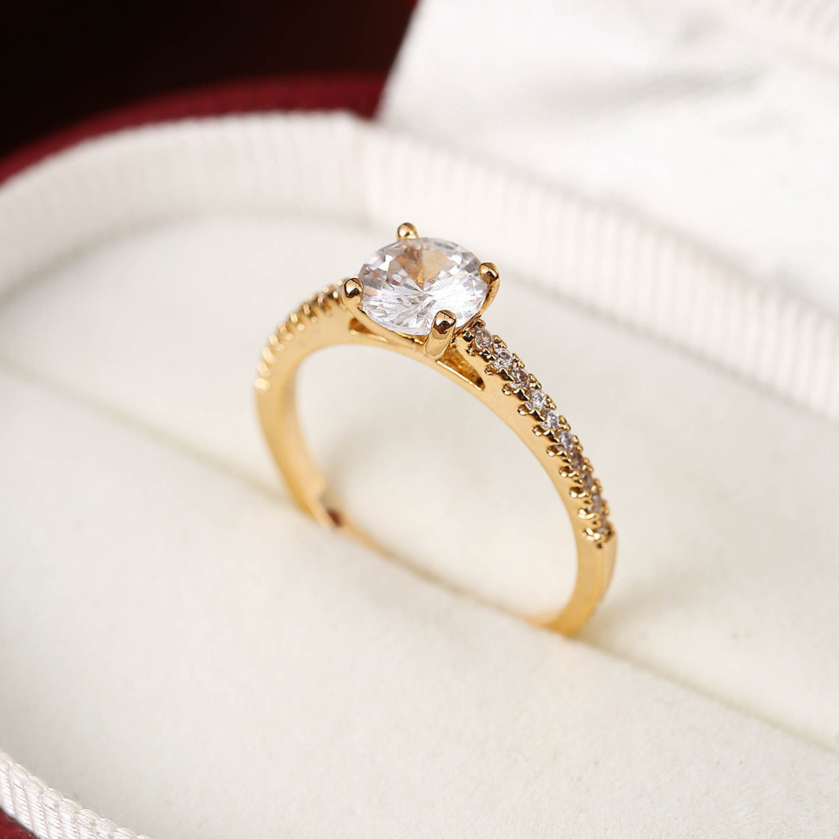 Colorful Zircon Elegant Elegant Elegant Ring