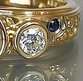 Inlaid Zircon Ring Bracelet