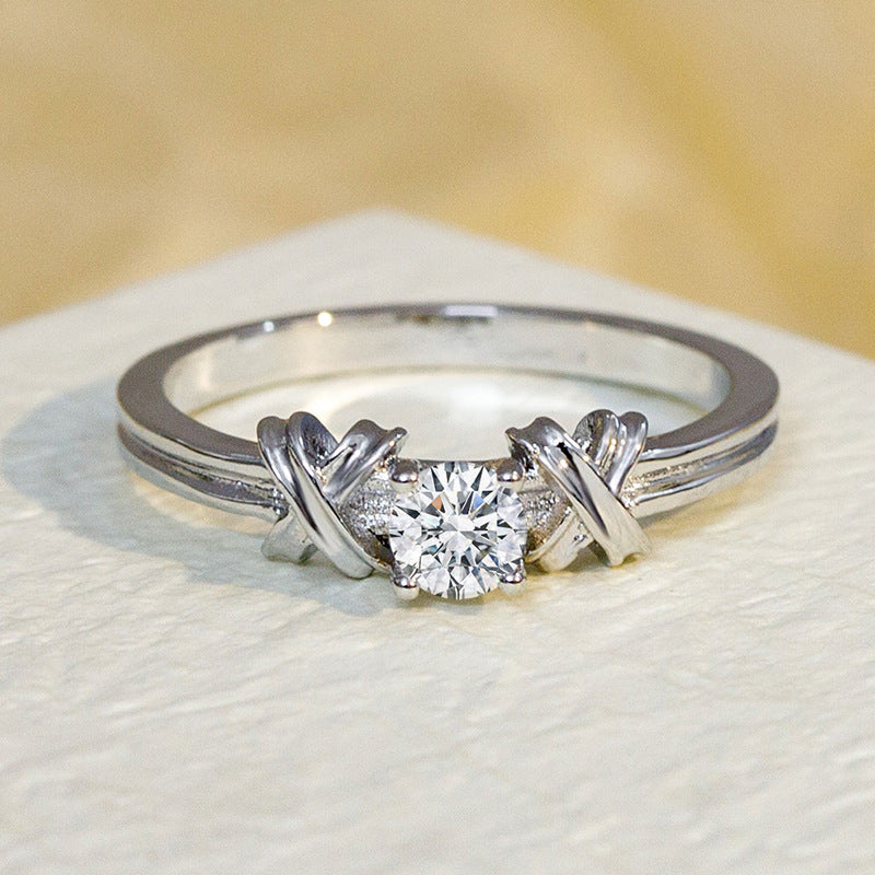 Simple Fashion Zircon Female Ring