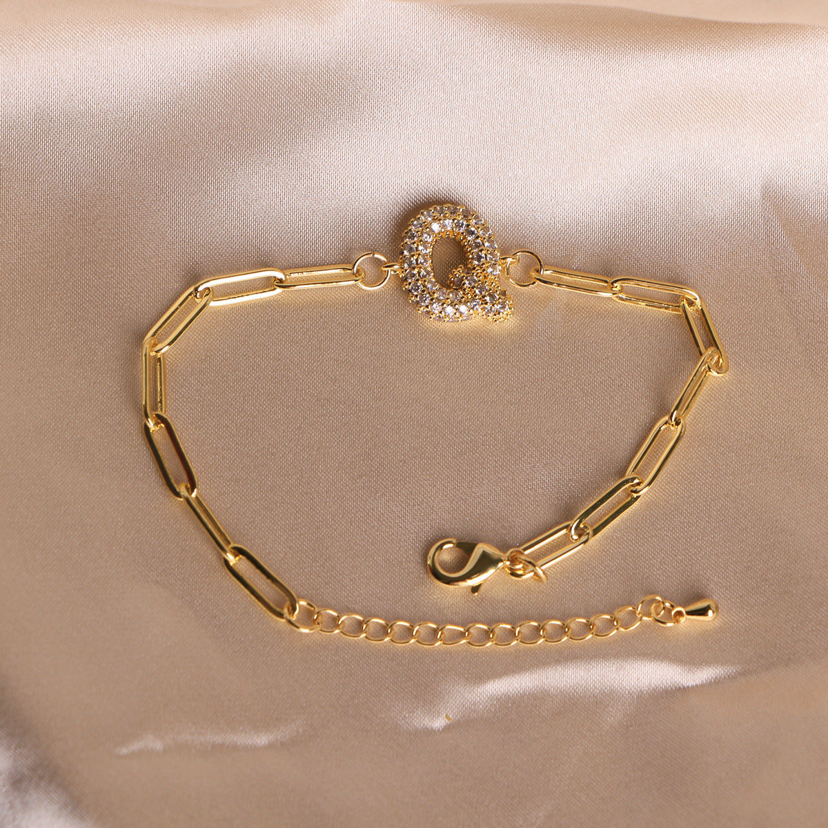 18K Bubble Balloon 26 English Zircon Clip Bracelet