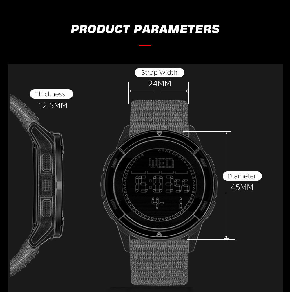 Simple Compass Pedometer Outdoor Smart Watch
