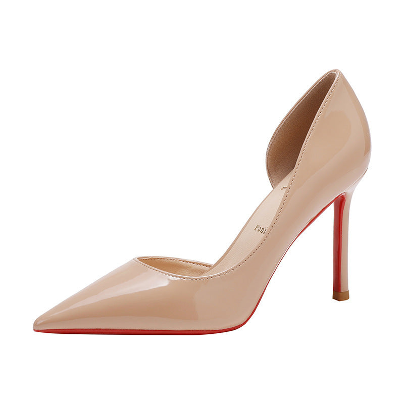 Side Empty Nude High Heels For Women A Popular And Versatile Style On The Internet