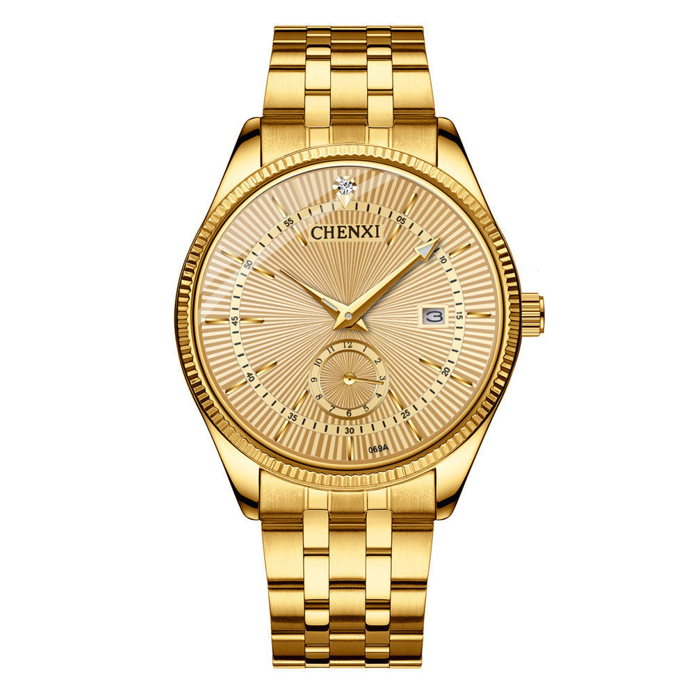 Couple quartz watch steel band watch