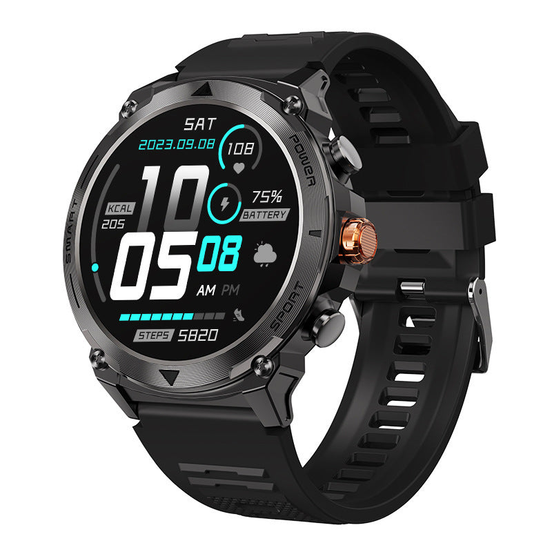 T53 Bluetooth Calling Outdoor Three-proof Sport Watch 143-inch AMOLED Heart Rate Blood Pressure Smart Watch