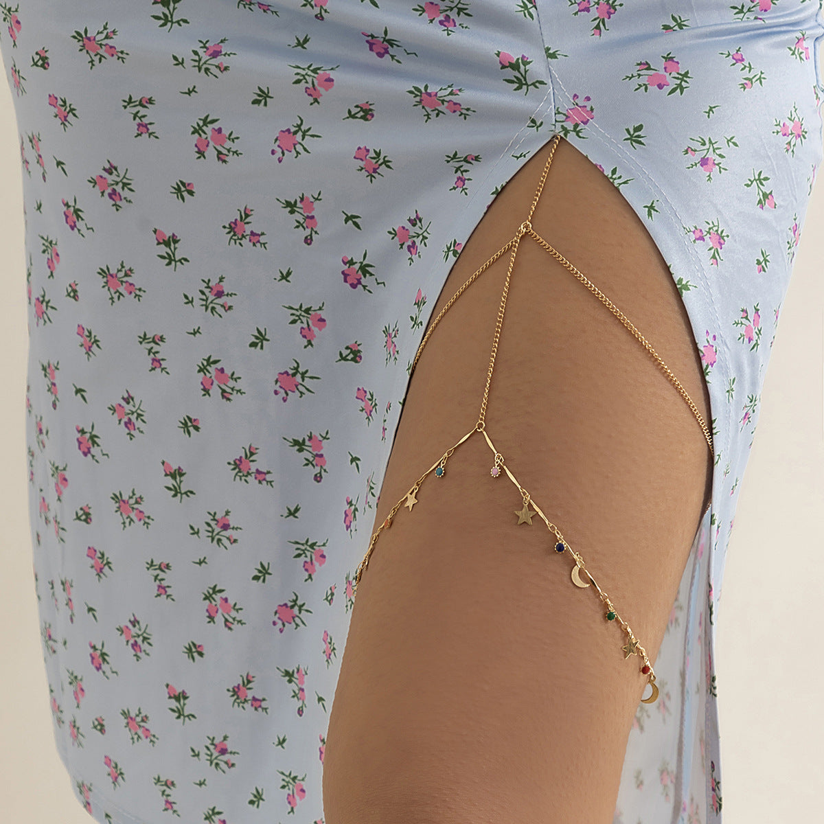 Leisure Beach  Pearl Leg Ring Body Chain