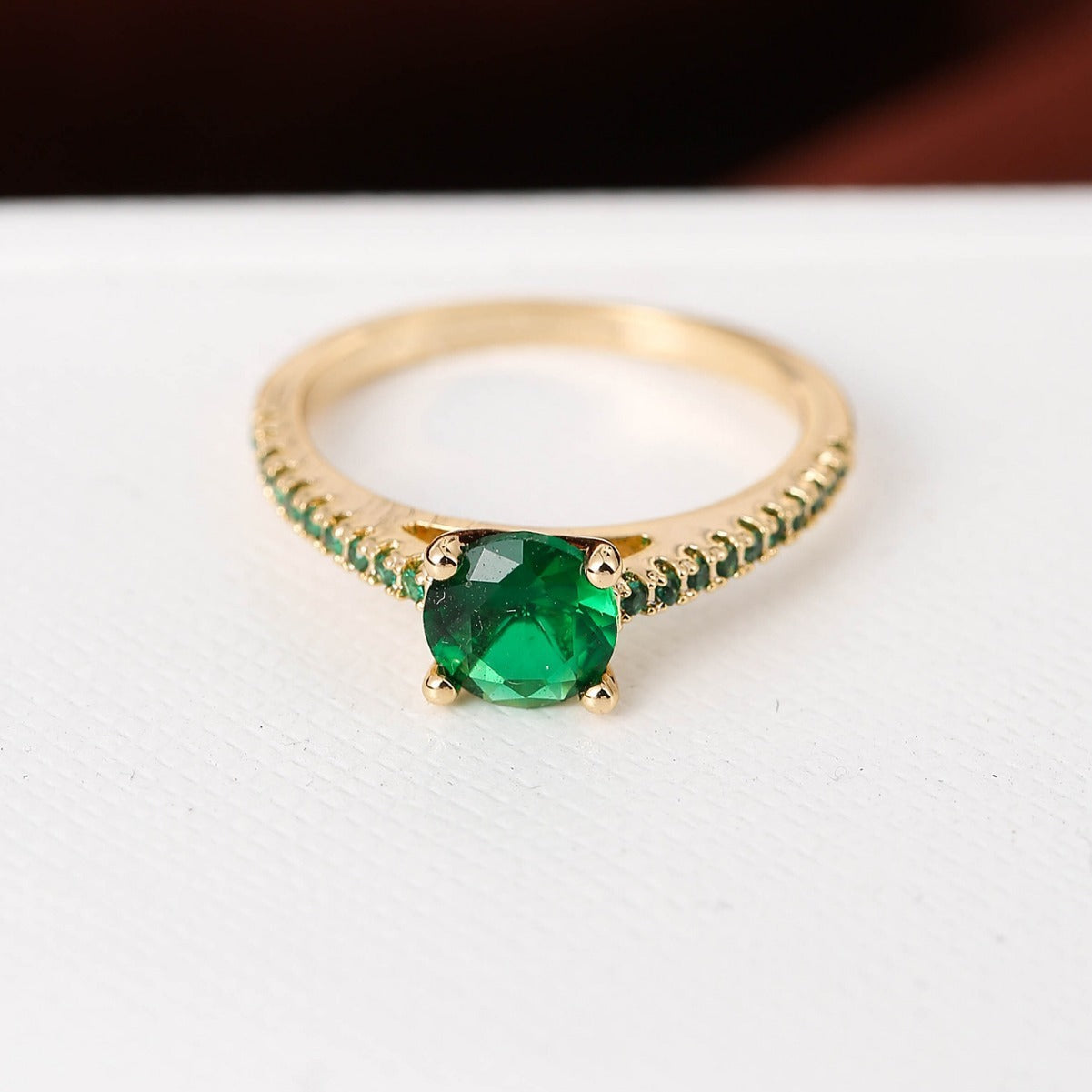 Colorful Zircon Elegant Elegant Elegant Ring