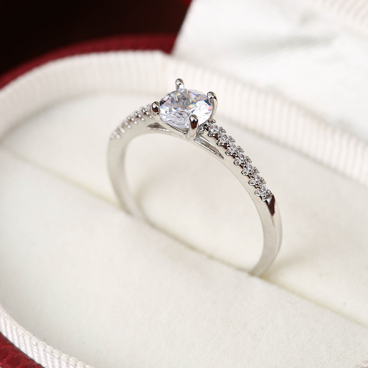 Colorful Zircon Elegant Elegant Elegant Ring