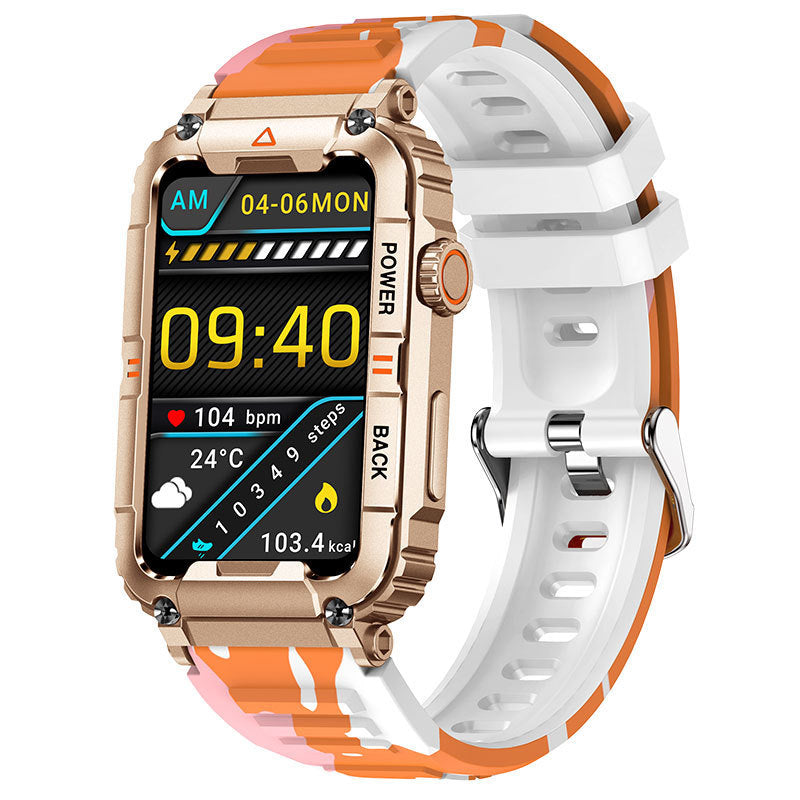 KR88 Bluetooth Calling 157-inch Voice Assistant Heart Rate Blood Oxygen Monitoring Multi-sport Smart Watch