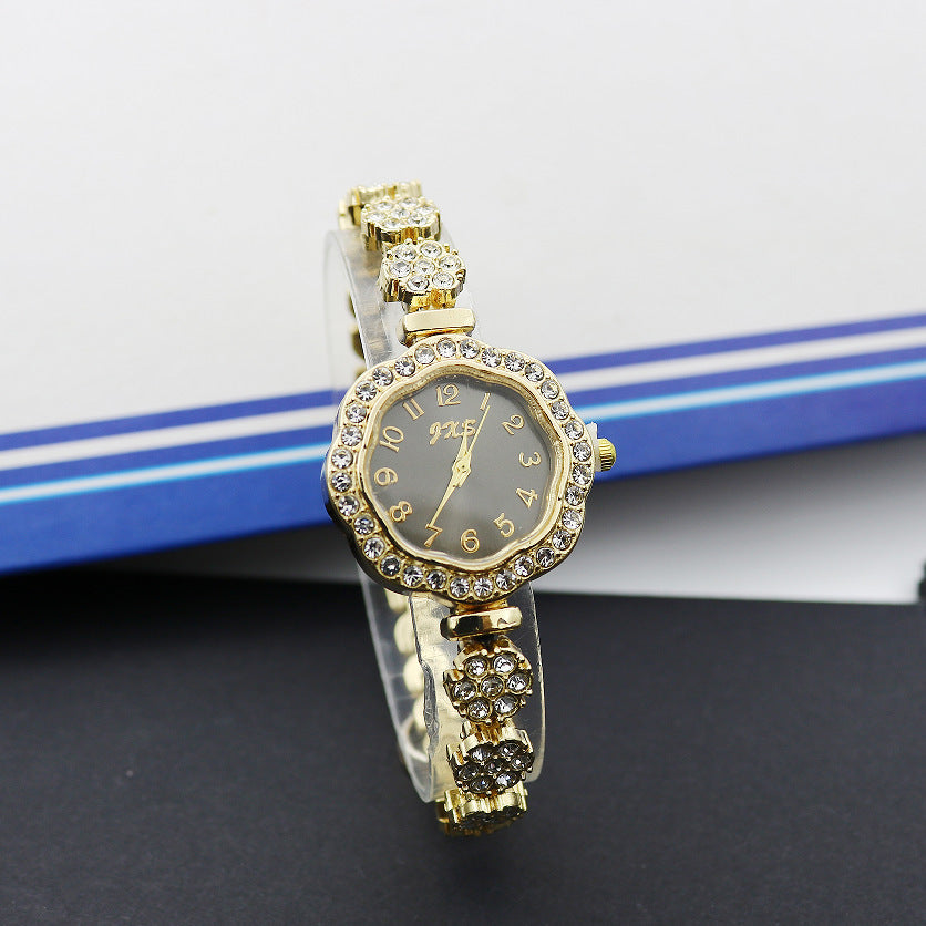 Special Interest Light Luxury Temperament And Fully-jewelled Square Fashion Watch