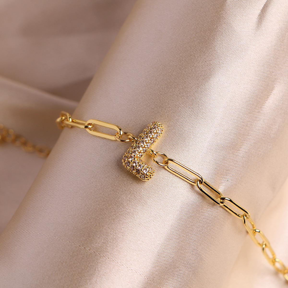 18K Bubble Balloon 26 English Zircon Clip Bracelet