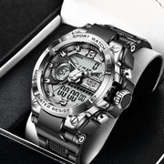 Dual Display Advanced Quartz Fashion Electronic Sports Watch