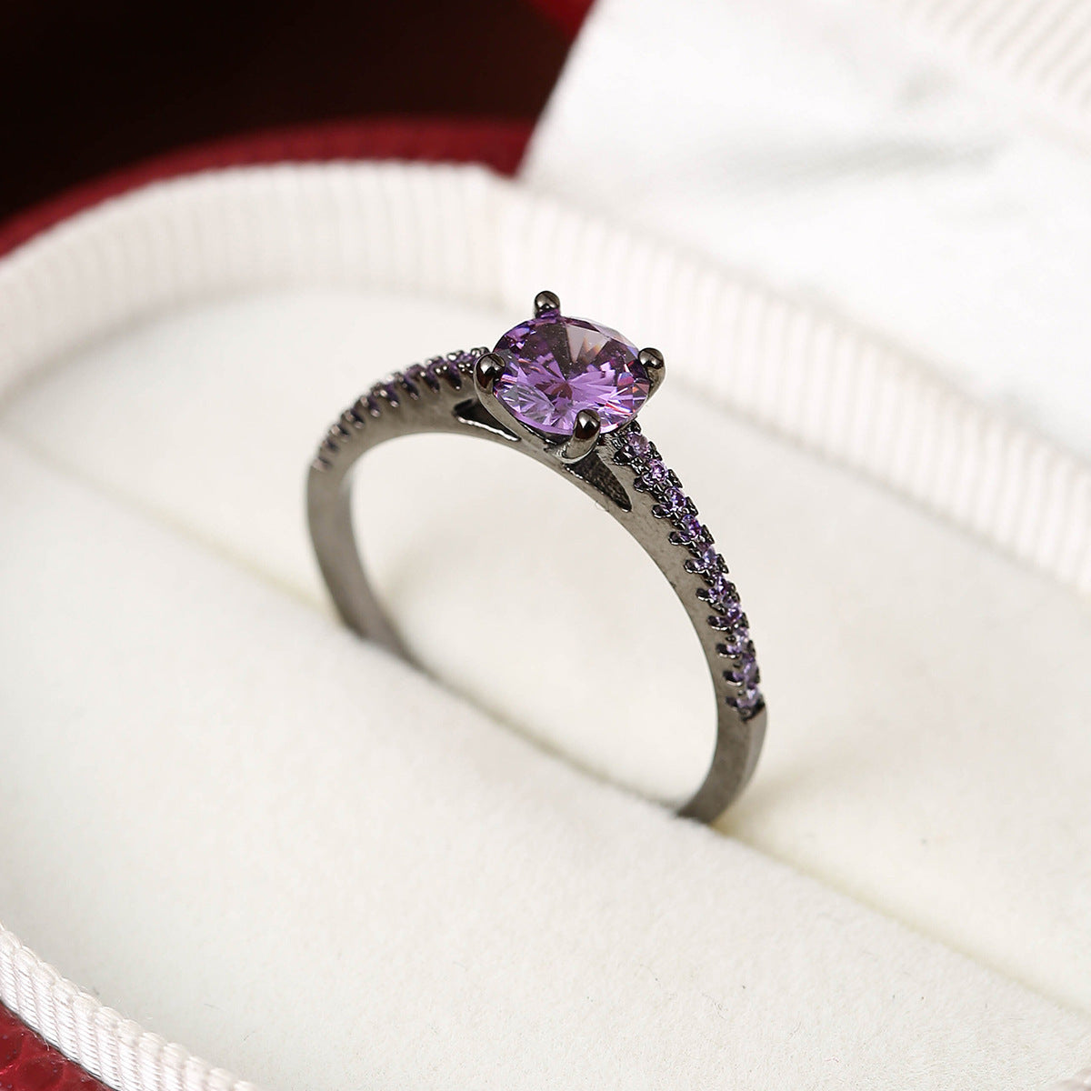 Colorful Zircon Elegant Elegant Elegant Ring