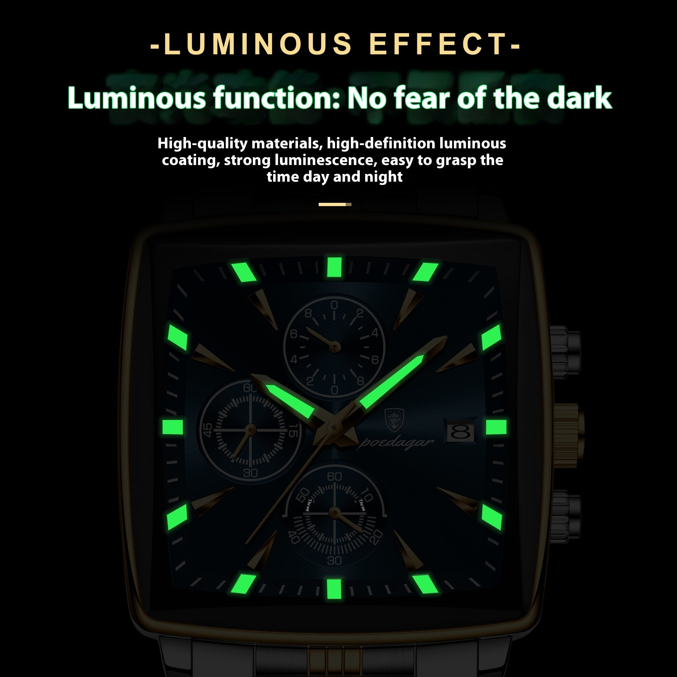 Men's Multi-functional Business Waterproof Fashion Watch