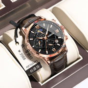 Simple Multifunctional Chronograph Waterproof Quartz Watch