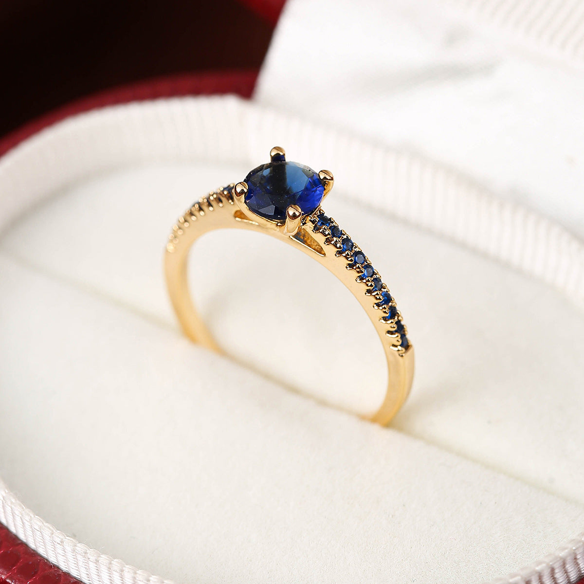 Colorful Zircon Elegant Elegant Elegant Ring