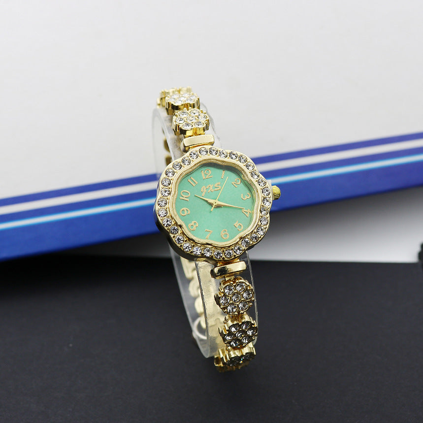 Special Interest Light Luxury Temperament And Fully-jewelled Square Fashion Watch