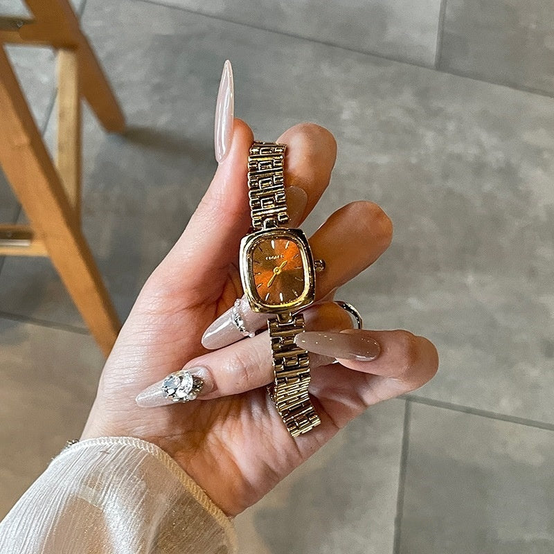 Autumn And Winter Niche New Style Small Cube Sugar Light Luxury Women's Watch