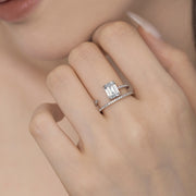 Women's S925 Sterling Silver Ring Style Everyday Fashion Layered Small Zircon Advanced Design Sense