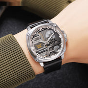 Skmei Genuine Goods New Men's Watch Mechanical Wind Large Dial Men's Quartz Watch 30 M Waterproof Belt Watch