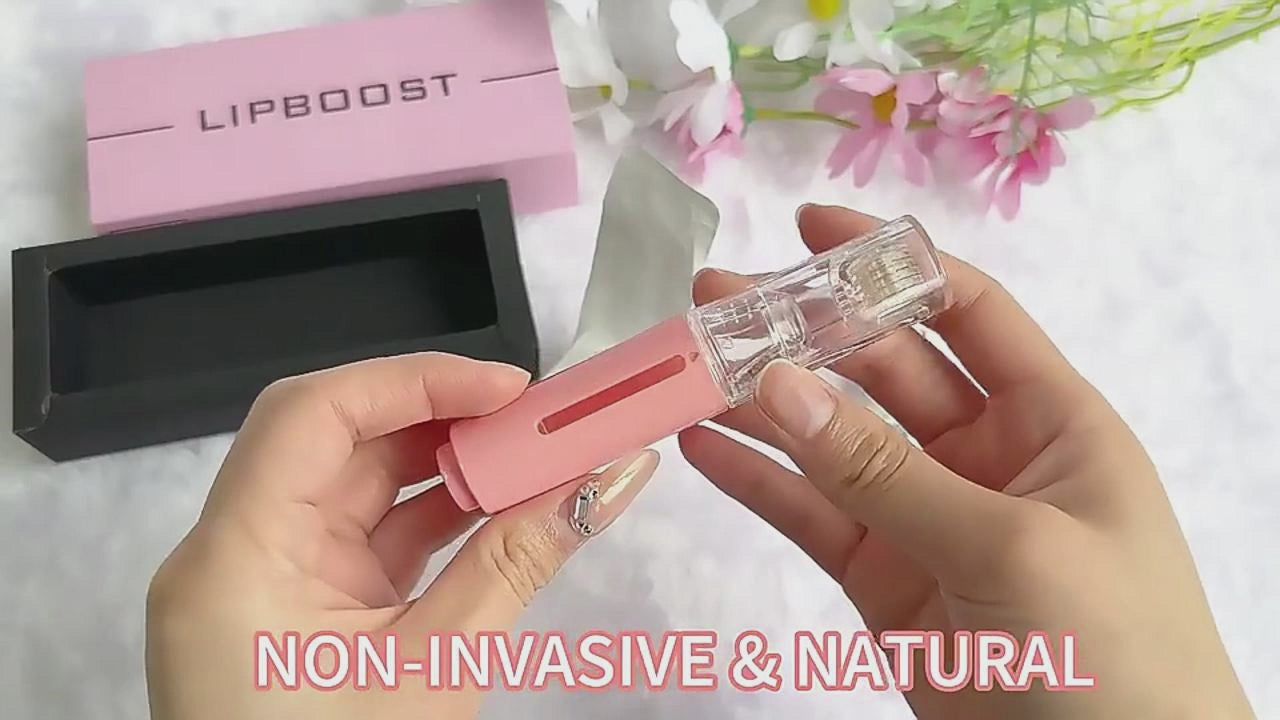 Load video: 3 In 1 Lip Care Roller Needle Roller Lip Roller Beard Growth Roller Beard Hair Growth Roller Beard Treatment &amp; Serum Applicant