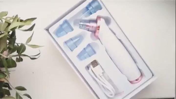 Load video: Blackhead Instrument Electric Suction Facial Washing Instrument Beauty Acne Cleaning Blackhead Suction Instrument